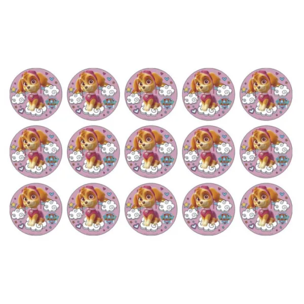 Paw Patrol muffinskageprint / sukkerprint - Skye