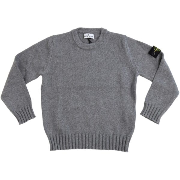 Stone Island Melange Dark Grey Knitwear - Str. 10 år  10 år