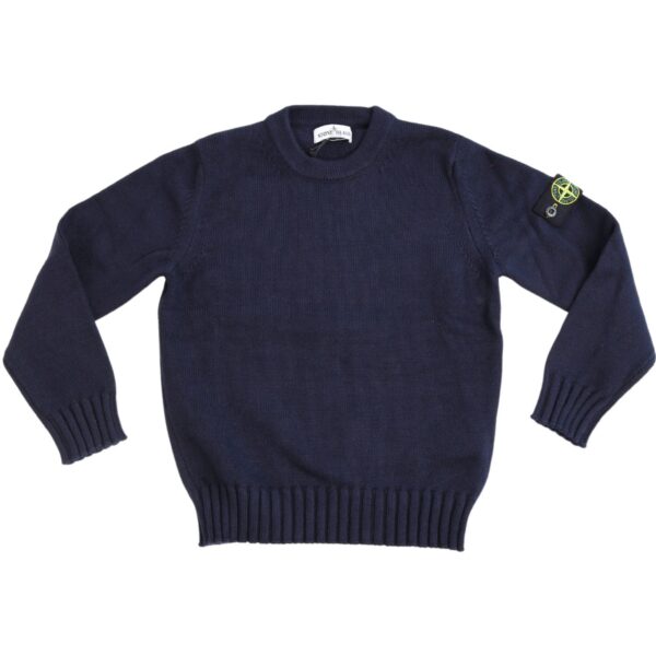 Stone Island Navy Blue Strik - Str. 8 år  8 år