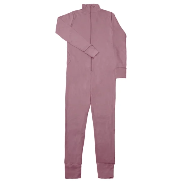 Wholesuit voksne kvinder rosa druefarvet uld Lilla XL