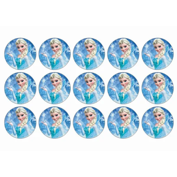 Frozen muffins sukkerprint - Elsa