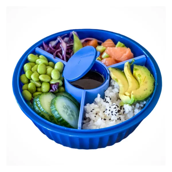 Yumbox Poke Bowl madkasse med skillevæg - Hawaii Blue