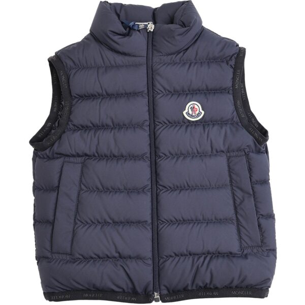 Moncler Medium Blue Contrin Vest - Str. 8 år  8 år