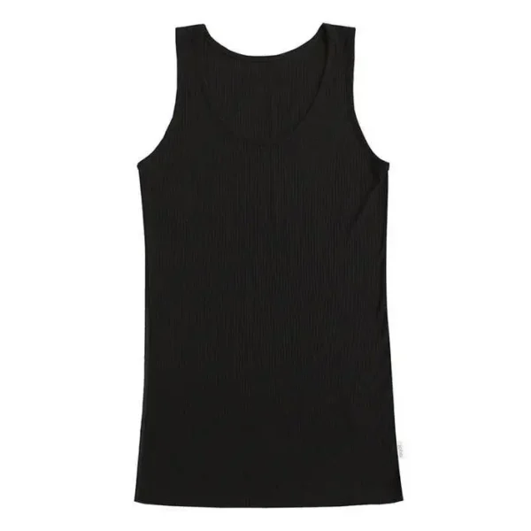 Tank Top til kvinder i sort 30% silke Sort 2XL