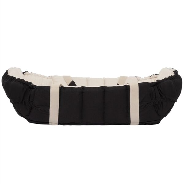 Copenhagen Colors Babylift og Legetæppe Black w. Creme Solid Stripe