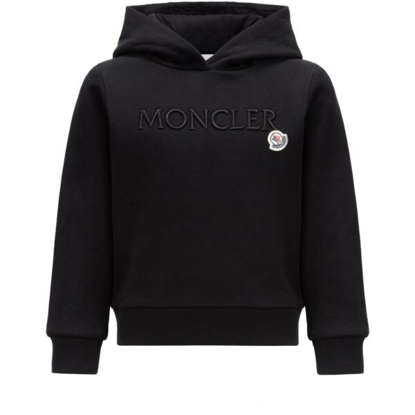 Moncler Black Hoodie Sweater - Str. 8 år  8 år