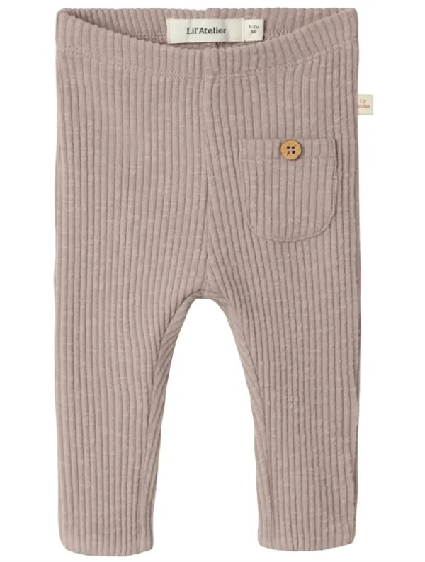 Lil Atelier Leggings Nmfraja Sky Shadow Gray - Baby  62