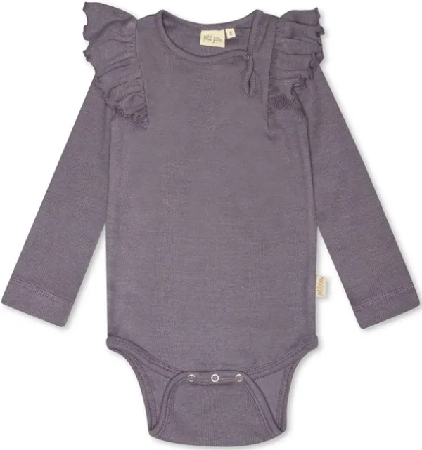 Petit Piao Body Frill Modal Dusty violet  80