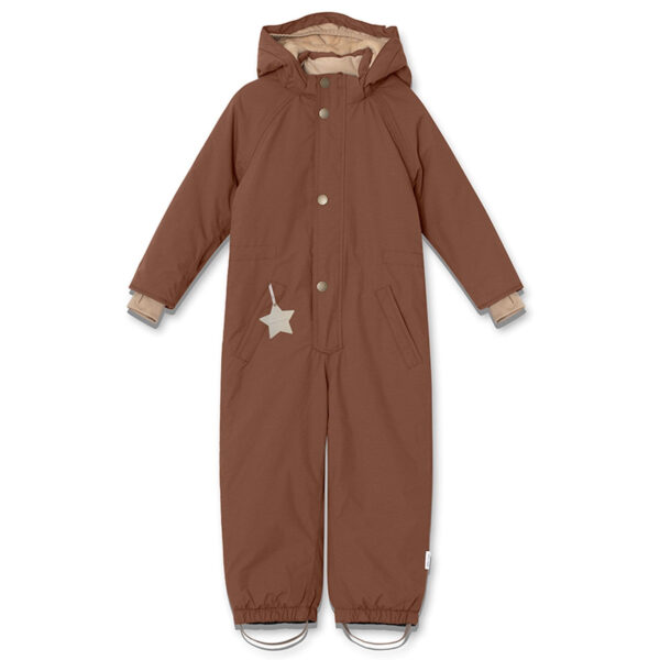 Mini A ture Rootbeer brown Wanni Fleece Flyverdragt - Str. 5 år/110  5 år/110