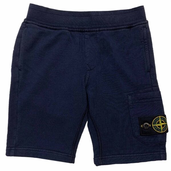 Stone Island Fleece Shorts Navy Blue - Str. 8 år  8 år