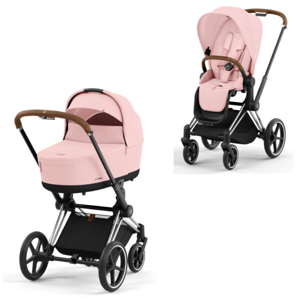 Priam Duovogn 2023 - peach pink/chrome brown