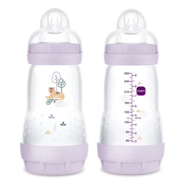 MAM Anti-Colic sutteflasker 260 ml 2 stk - Lavendel