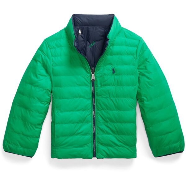 Polo Ralph Lauren Newport Navy/Stafford Green Rev Tera Aoe Bomber Jakke - Str. 7 år  7 år