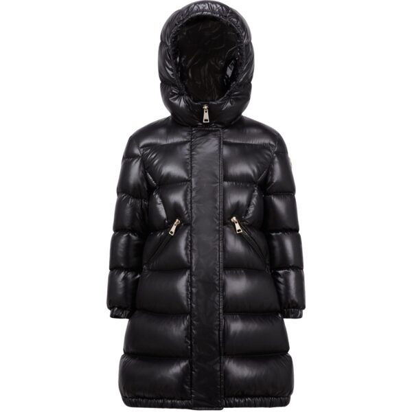 Moncler Black Bellevue Long Frakke - Str. 10 år  10 år