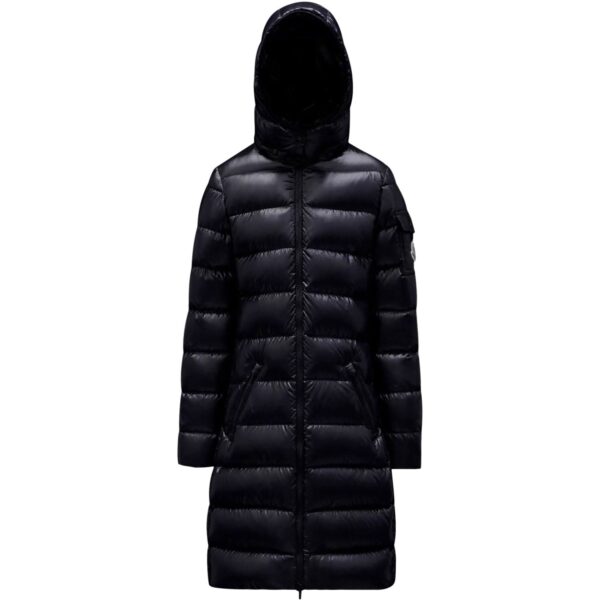 Moncler Navy Moka Long Frakke - Str. 12 år  12 år