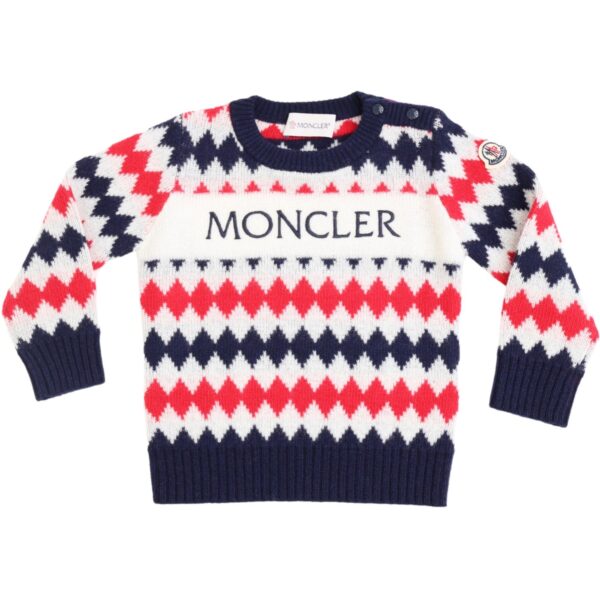 Moncler Medium Blue Crew Neck - Str. 3 år  3 år