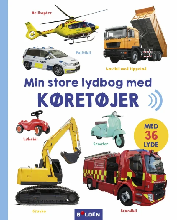 Min store lydbog med køretøjer