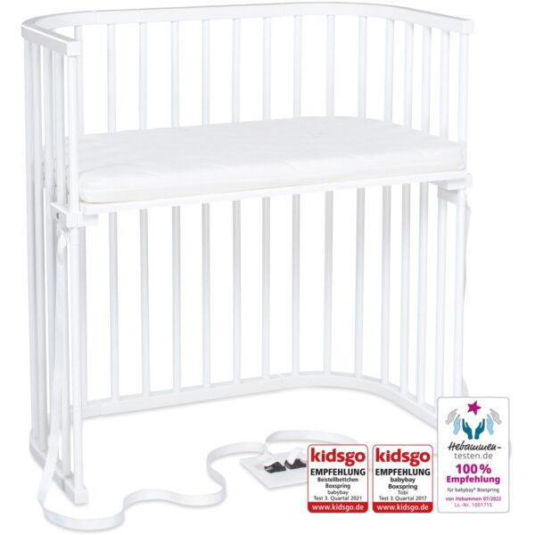 babybay Â® White Varnished Boxspring Co-Sleeper