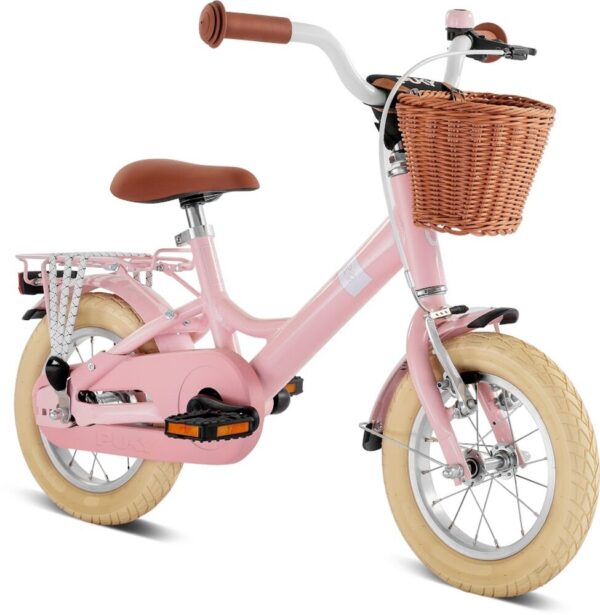 Youke Classic 12,Alu legecykel med kurv retro rose