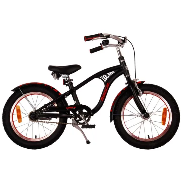 Miracle Cruiser Mat Sort Cykel 16 tommer