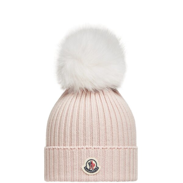 Moncler Light Pink Beanie - Str. S  S