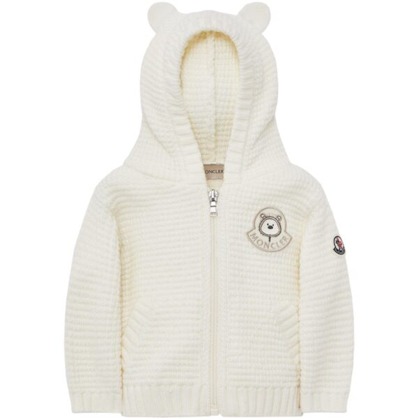 Moncler Light Beige Cardigan - Str. 12-18 mdr  12-18 mdr