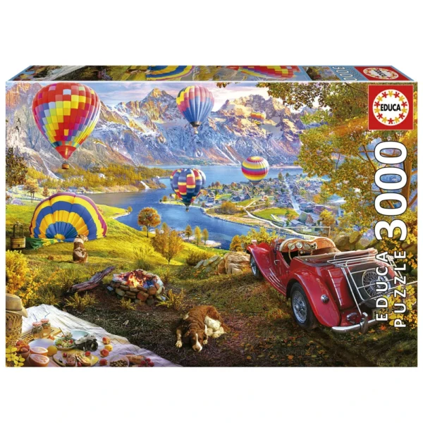 Puslespil Hot Air Baloon Valley 3000 brikker