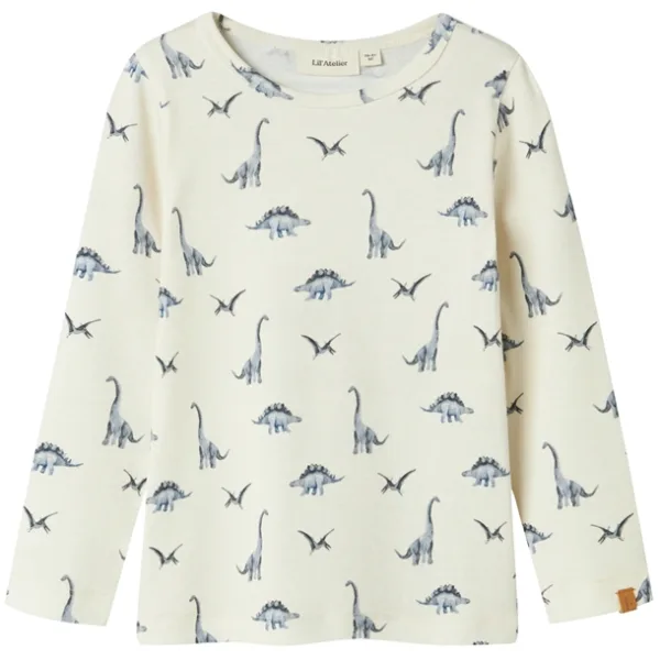 Lil Atelier Bluse NmmGeo Turtledove Dino  116