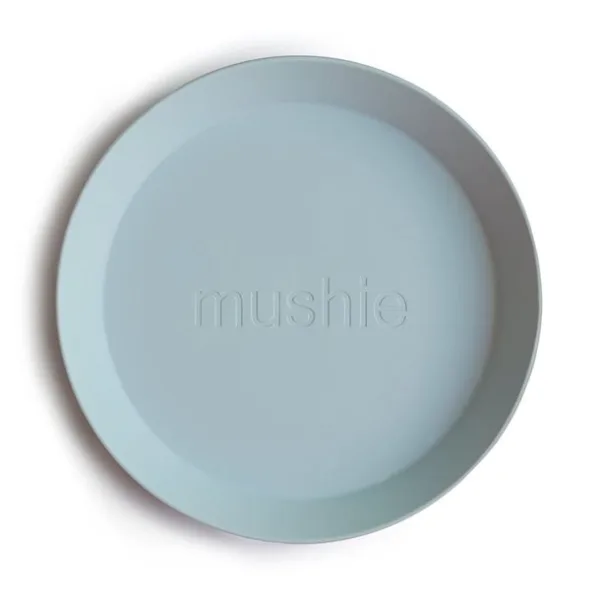 Mushie tallerken Powder Blue 2-pak