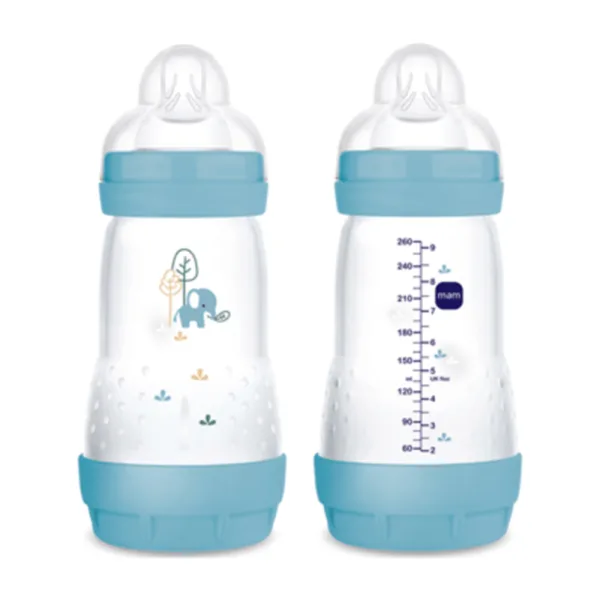 MAM Anti-Colic sutteflasker 260 ml 2 stk - Blå