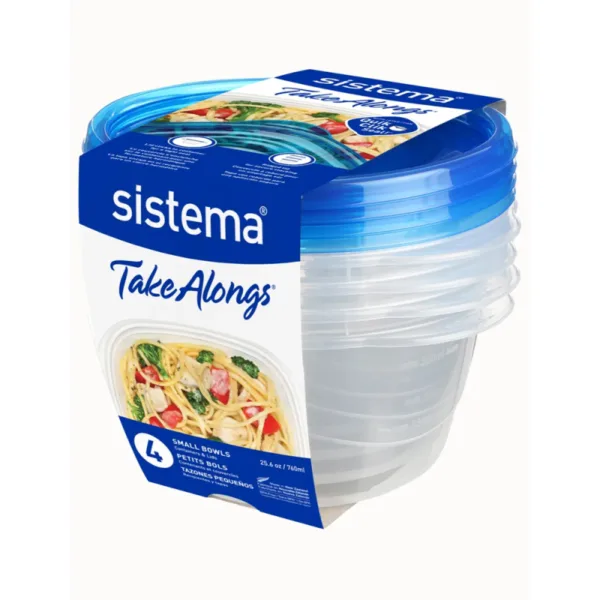 Sistema TakeAlongs plastbøtter 760 ml. - 4 stk.