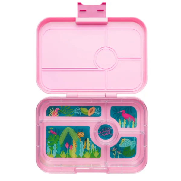 Yumbox Madkasse med 5 rum - Capri Pink Jungle