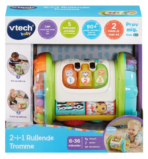 Vtech 2- In 1 Rolling Explorer Drum