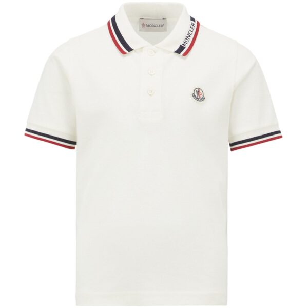 Moncler Natural Ss Polo T-shirt - Str. 12 år  12 år