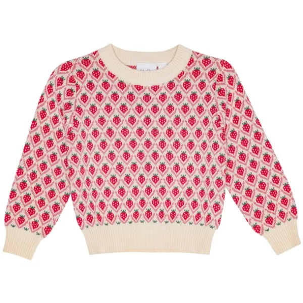 Flöss Zuri Sweater - Jordbær - Soft White Berry  110