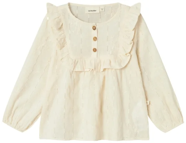 Lil Atelier Bluse NMFRHODY LOOSE SHIRT Turtledove