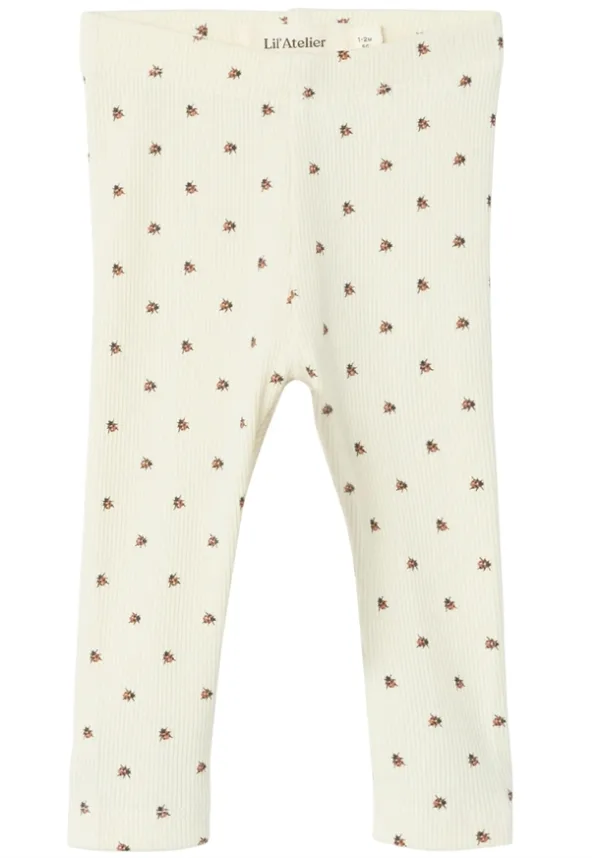 Lil Atelier Leggings - Mariehøne - Lago Kye Turtledove - Baby  80