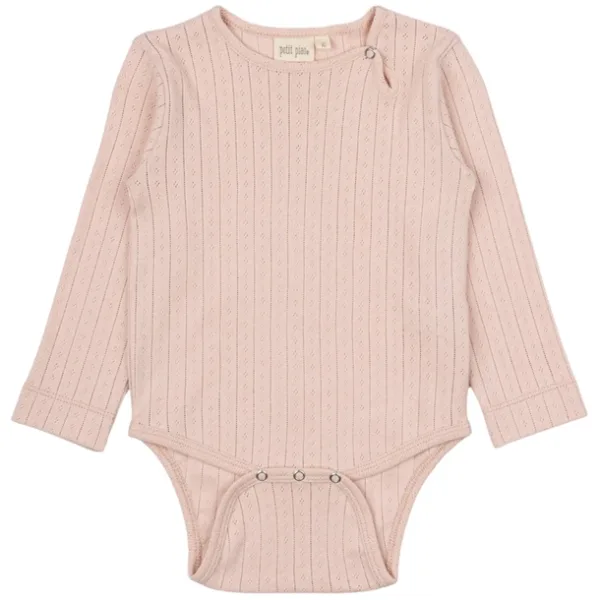 Petit Piao Body - Pointelle - Bright Rose  74