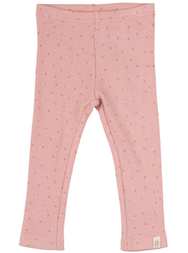 Petit Piao Leggings - Modal Dot - Bright Rose