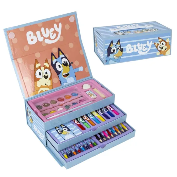 Bluey Color Box farvekasse med skuffer