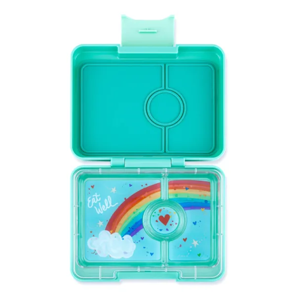 Yumbox snack madkasse 3 rum - Tropical Aqua Rainbow